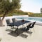 Armen Living Koala and Clip 5 Piece Dining Set in Dark Eucalyptus Wood and Metal with Black Rope 840254332324 - alternate 10